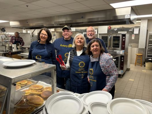 Needhamites enjoy annual pancake breakfast