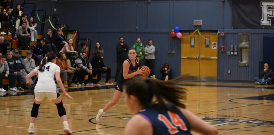 Girls’ basketball victory on the road