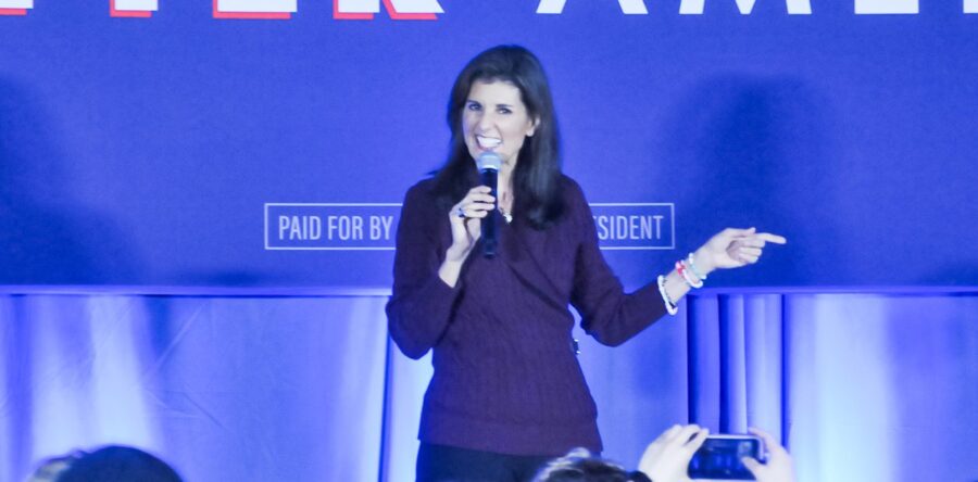 Nikki Haley rallies in Needham