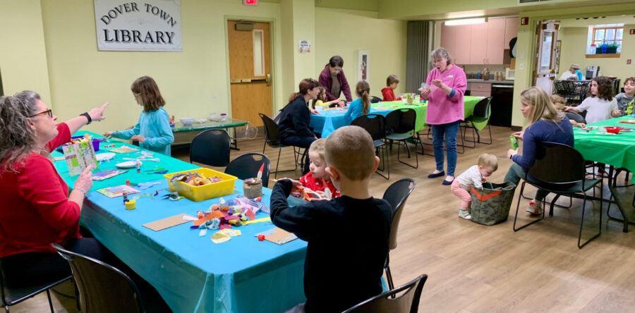 Earth Day crafting at DTL