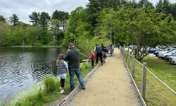 Fishing for fun at Needham Reservoir