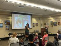 Locals learn about the Turtle Rescue League