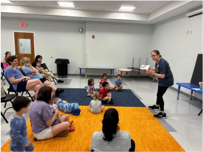 Pajama party at the Branch