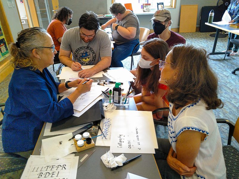 Calligraphy workshop at WPL