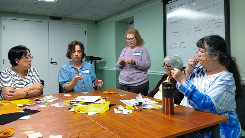 Creating felt birds with Bri