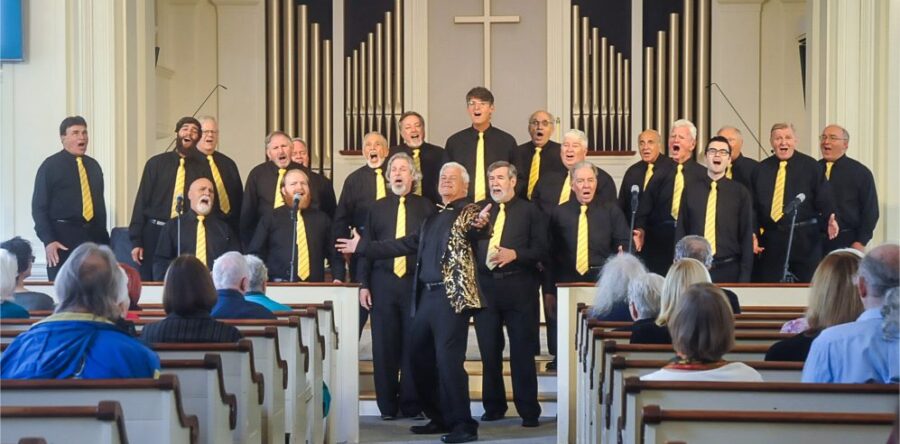 Barbershop entertainment at United Church