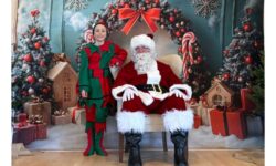 Santa stops by Sherborn