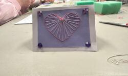 Crafting string card art at the DTL
