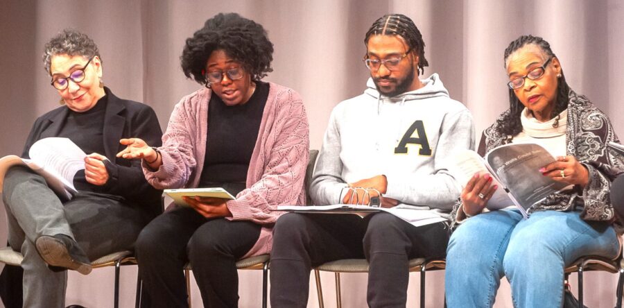 Social justice reading at Powers Hall