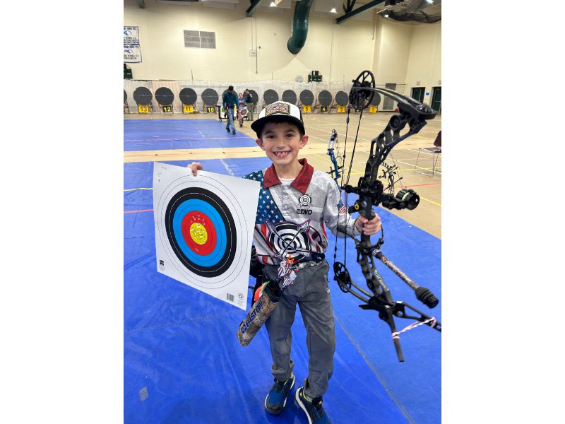 Gino Dellemonache: Walpole’s archery prodigy