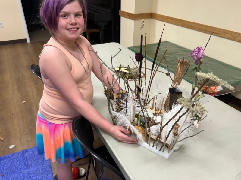 Creating fairy houses at DTL