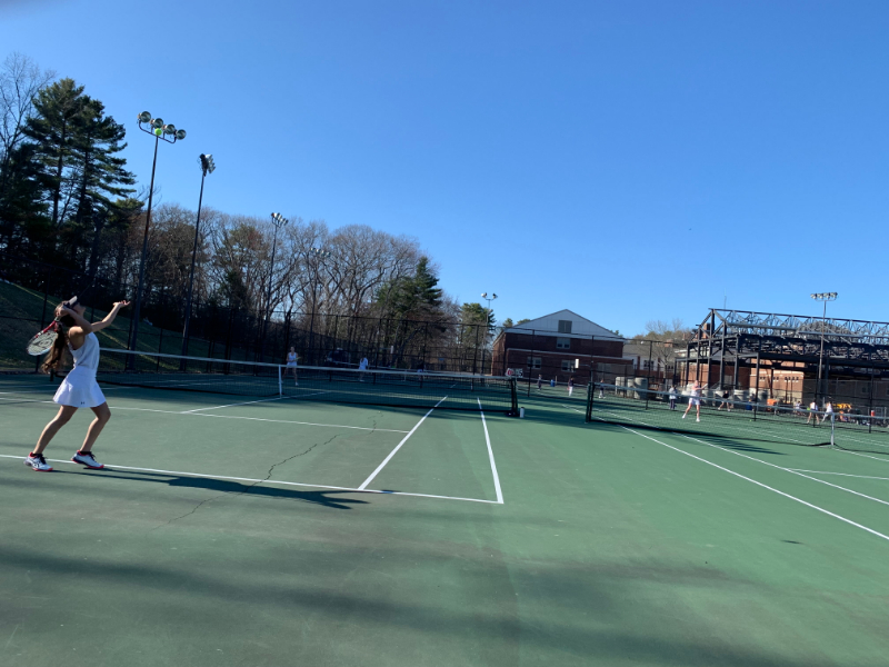 Walpole and Needham battle in girls’ tennis