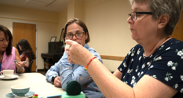 Learning how to needle felt at DTL