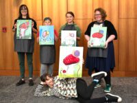 Painting with Chelsea at the NFPL