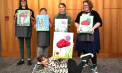 Painting with Chelsea at the NFPL