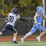 Medfield Football bests Bellingham on Senior Night