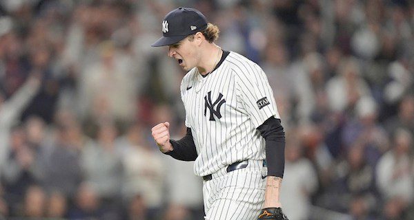 Schlittler pitches record breaking postseason