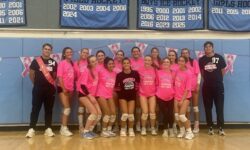 Warriors win at Dig Pink