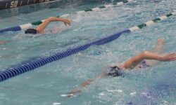 Raiders win first swim meet