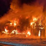 Two-alarm garage fire in Sherborn