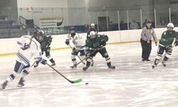 Girls’ hockey plays game for mental health awareness