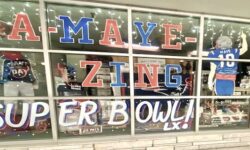 Patriots Window Art at Decor and More