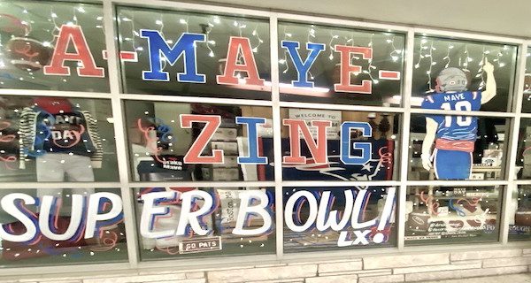 Patriots Window Art at Decor and More
