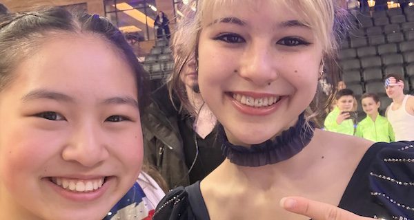 Young skaters share ice with Olympic gold medalist at IceChips