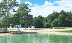 Hinkley Pond in deep water this summer