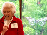 Terrace grand opening at Wellesley Library