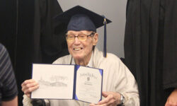 Needham veteran receives diploma following 100th birthday