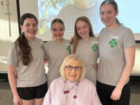 Walpole Girl Scouts meet Janet Applefield