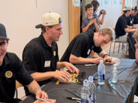 Bruins players help kick-off summer reading