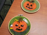 Felted Pumpkin class at MPL