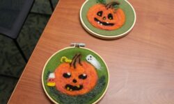 Felted Pumpkin class at MPL